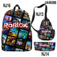 thumbnail image 1 of ROBLOX-mochila con estampado 3D para estudiantes de primaria y secundaria, bolso escolar, bolso Satchel, estuche para lápices, juego de tres piezas, el mejor regalo, 1 of 4