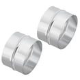 thumbnail image 1 of Uxcell 2Pcs 6" Galvanized Steel Duct Connector Duct Coupling Vent Coupler, 4" Long, 1 of 5