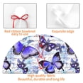 thumbnail image 6 of Kll 30" Christmas Tree Skirt Butterflies Xmas Tree Skirts Mat For New Year Xmas Holiday Party Indoor Outdoor Home Decoration, 6 of 9