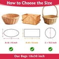 thumbnail image 2 of 12 Pcs Clear Cellophane Bags 18x30 Inch Cellophane Wrap for Gift Baskets Cello Gift Bags for Graduation Gifts Basket Stuffers Candy Wedding Party Baby Bridal Shower Wine Bottles, 2 of 4