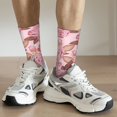 thumbnail image 6 of Hirioo Rose Flowers Pattern Adult Middle Tube Socks Breathable Sock Non-Pilling,Contrasting Color Design, 6 of 6