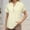 Light Yellow, variant on DuoJiaJ Women's Summer Tank Loose Fit Pleated V Neck Sleeveless Top Curved Hem Flowy Casual V-Neck Tops Blue L