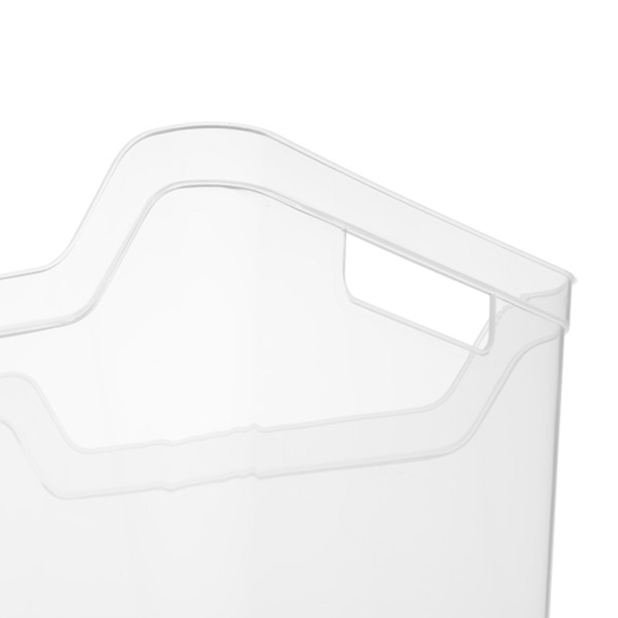 Sterilite Wide Shelf Bin, Clear Plastic Open Storage Containers, Multi-purpose Organizers, 6 Count