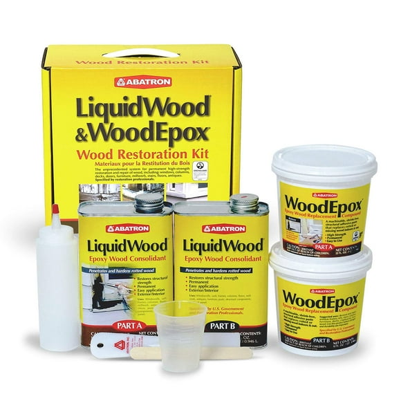 Kit de restauración de madera Abatron 4L con resina epoxi LiquidWood