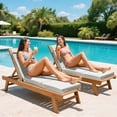 thumbnail image 2 of MOPHOTO 2 Pcs Chaise Lounge Cushions Outdoor,72x21x5 Inch Thick Waterproof Outdoor Furniture Cushions with Removable Cover, Patio Lounge Chair Cushions for Outdoor Furniture, Beige, 2 of 11