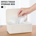 thumbnail image 2 of POINTERTECK Tissue Storage Box Dustproof Wet Wipes Napkin Dispenser Holder Storage Organizer with Lid Baby Nappy Tissue Box Holder for Home Office, 2 of 8
