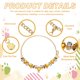 thumbnail image 3 of Collar de perro Uxcell, cadena dorada ajustable con cristales de rhinestone para mascotas, 3 of 7