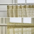 thumbnail image 6 of Curtains for Living Room Vintage Crochet Lace Curtains for Farmhouse Retro Hollow Sheer Curtain Panels for Window Treatment Light Filtering Cotton Curtain Drapes for Patio 1 Panel, 6 of 7