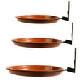 thumbnail image 3 of Bird Feeder Tray 2 Pack Tree Mounted Heavy Duty Steel Large Capacity Water Food Bowl Easy Install for Fence Wall Outdoor Garden Yard, 3 of 3