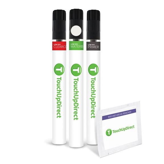 TouchUpDirect K23 Brilliant Silver Metallic Compatible with Nissan Exact Match Touch Up Paint Brush - Preferred Kit