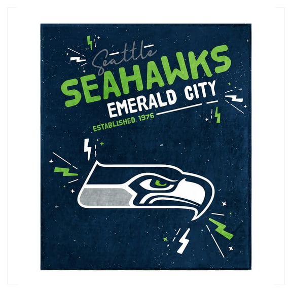 Logo Brands Seattle Seahawks 60" x 70" Plush Throw Blanket