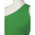 thumbnail image 5 of YIZYIF Womens Liturgical Praise Lyrical Dance Costume Sleeveless Metallic Waistline Asymmetrical Dress Dancewear Light Green XXL, 5 of 7