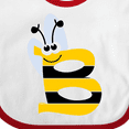 thumbnail image 4 of Inktastic Cute Bee Initial B Boys or Girls Baby Bib, 4 of 4