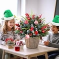 thumbnail image 5 of Christmas Thickened Hat, Soft Fluffy Santa Hat, Kids Adults Xmas Party Costume, Holiday Winter Hat, Christmas Decoration Accessory, Festive Santa Hat for Celebration Christmas Decorations, 5 of 5