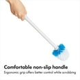 thumbnail image 6 of OXO SoftWorks Compact Toilet Brush and Canister Set, White, 6 of 9