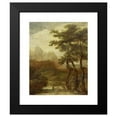 thumbnail image 2 of Ignacio de Iriarte 15x18 Black Modern Framed Museum Art Print Titled - Landscape with Hunters (1640 - 1685), 2 of 5
