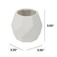 thumbnail image 6 of Hello Hobby Paintable Small Ceramic Geometric Planter, White, 6 of 8