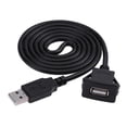 thumbnail image 1 of Puerto USB 2.0 Panel De Tablero De Instrumentos Parutomóvil Cable De Línea De Extensión De Montaje Empotrado 2 M CUTICAT Cable de extensión de montaje en blanco, 1 of 8