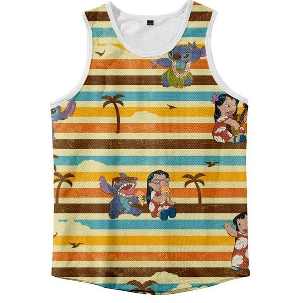 Disney Stitch Customized Vest Tank Tops Sports Vest Summer Fashion Tank