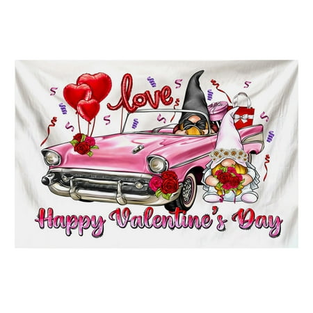 

2024 Hot Selling Pink Valentine s Day Decoration Tapestry Party Decoration Scene Photo Background Cloth Love Doll Lobster Pattern Proposal Love Ambience Tapestry Cloth