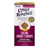 Little Remedies Newborn + Saline Spray Drops, Wash Away Mucus, 1 oz, 3-Pack