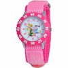 Tinker Bell Girls' Stainless Steel Watch, Pink Strap