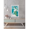 thumbnail image 4 of Green And Yellow Stripes Framed Painting Art Print, 16.00" x 1.50", 4 of 6
