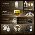 thumbnail image 4 of Filwans H Zero pro -50dB ANC Headphones Hi-Res AUDIO Wireless Bluetooth 5.4 5 Microphone Headset 3.5mm PC Gaming Gamer Earphones, 4 of 9