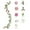 Pink, variant on Elainilye Floral Garland, 6ft Fake Rose Greenery Vines Hanging Decor for Garden Wedding Archway Columns Porch Entrance Outdoor Indoor Party Centerpiece, Blue