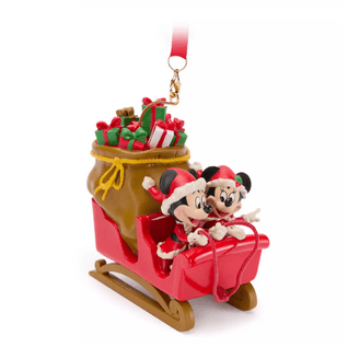 Disney Parks 2025 Mickey and Minnie Photo Frame Christmas Ornament