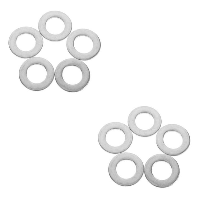 10 Pcs Rondelles Plates en Acier Inoxydable Anti-Desserrage Rondelles pour Réparation Générale Fixations à Vis Rondelles Plates en Acier Inoxydable Petites Rondelles Rondelles de Rechange Joints Plats Trousse de Rondelle