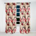thumbnail image 4 of Designart "Classic Beige Vintage Flora IV" Floral Room Darkening Curtain Single Panel, 4 of 6