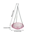 Zenghuiiii Bath Metal Stand Hanging Bird Bath Outdoor Birdbath Bowl