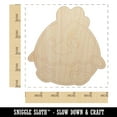 thumbnail image 2 of Cute Sitting Chicken Wood Shape Unfinished Piece Cutout Craft DIY Projects - 4.70 Inch Size - 1/4 Inch Thick, 2 of 7