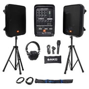 JBL EON208P Speakers+Bluetooth+Mixer+Mic+Headphones For Church Sound Systems