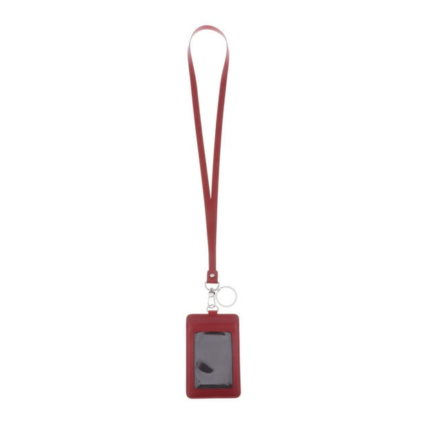Portatarjetas de identificación con cordón Extraíble Sunnimix rojo