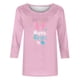 thumbnail image 4 of Mujeres 3/4 Manga Tops Impresión Casual Cuello Redondo Camiseta Top Blusa, Poliéster Toda la Temporada, 4 of 4