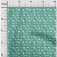 thumbnail image 2 of oneOone Polyester Lycra Sea Green Fabric Floral Sewing Material Print Fabric By The Yard 56 Inch Wide, 2 of 4