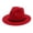 Red, variant on IAJDKMEK Unisex Wool Fedora Hat with Belt, Flat Top Wide Brim Hat for Party and Church