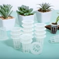 thumbnail image 6 of OUNONA 100pcs Aquatic Plant Basket Slotted Design for Hydroponics White PE Cup Shape, 6 of 8