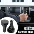 thumbnail image 2 of 20 Clips de ventilación de aire para automóvil con cabeza cuadrada y ranura de plástico, clip de salida de auto, clips de ventilación de aire acondicionado, negro 40x24mm, 2 of 7