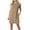 #099-Khaki, variant on TaTaai Women's Solid Sleeveless Round Neck Midi Dress with Side Slit and Pockets Loose Fit Casual Summer Office Daily Wear Knee-Length Flowy Long Dress Gift