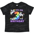 thumbnail image 3 of Inktastic It's My 3rd Birthday Unicorn Boys or Girls Toddler T-Shirt, 3 of 5