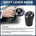 thumbnail image 3 of Unique Bargains 5 Speed Manual Gear Shift Knob, Front Automotive Gearbox Stick Shifter Lever Knob for Suzuki SX4 S-Cross 2016-2021 Plastic Black, 1 Pc, 3 of 6