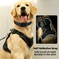 thumbnail image 6 of Dog Harness Set, No Pull Dog Vest Harness and 5ft Leash & Collar for Small Medium Sized Large Dog Cat,Adjustable Soft Nylon Padded Dog Vest Reflective Front Clip Vest with Easy Handle -Black, 6 of 6