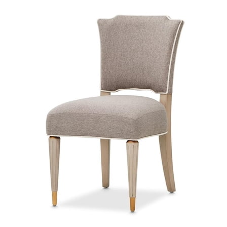 St. Charles Chenille Vanity Chair - Dove Gray