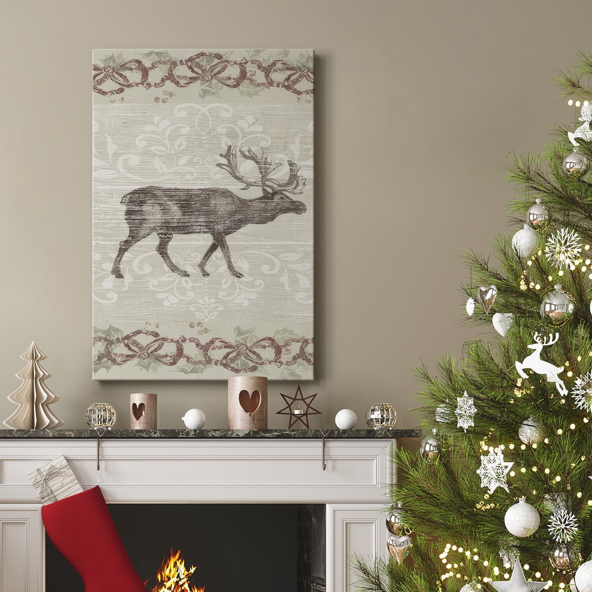 Cabin Christmas Collection B- Gallery Wrapped Canvas