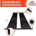 thumbnail image 4 of SunQuest Solar Swimming Pool Heaters - (2' x 20', 2 Count + Couplers) - Solar Hot Water Heater Panels w/Max-Flow Design - Pool Heaters for Above Ground Pools & Inground Pools, Pool Accessories, 4 of 9