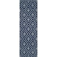 thumbnail image 2 of Safavieh Dhurries Navy / Ivory Geometric Area Rug, 2 of 7