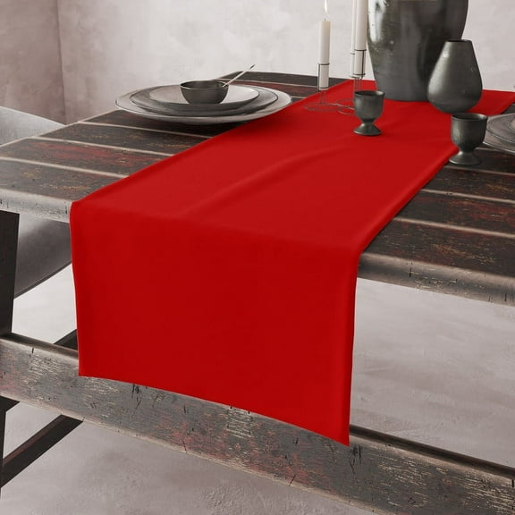 Modern Simple Style Table Runner, Red Tablecloth, Suitable for Kitchen, Dining Room, Living Room Display, Christmas Party Decoration